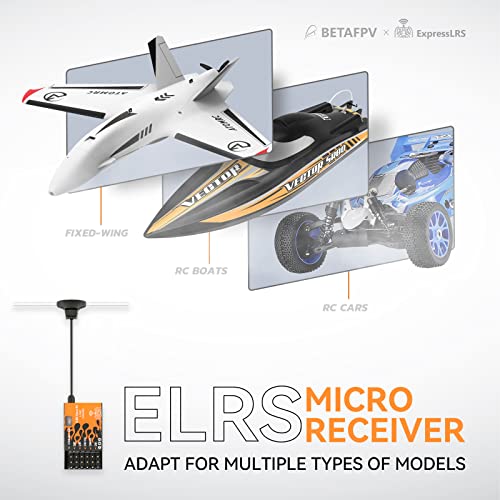BETAFPV ExpressLRS Micro Receiver 5CH PWM Failsafe IPEX MHF T Antenna Compatible Easy to Install