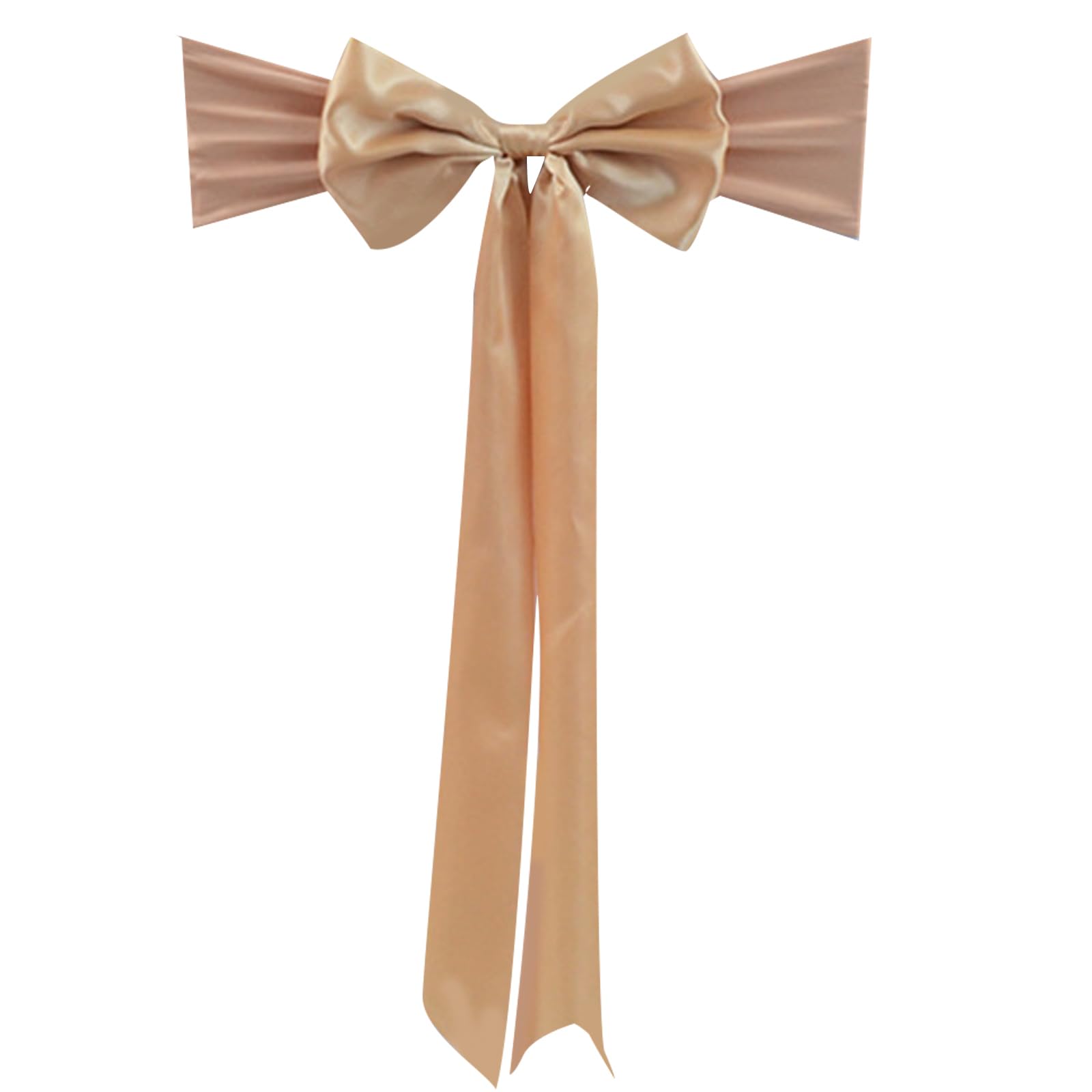 Hsioluted Chair Back Cover Chair Ribbons with Extended Tail Ribbon for Wedding Enhances Event Space Decoration Decorations