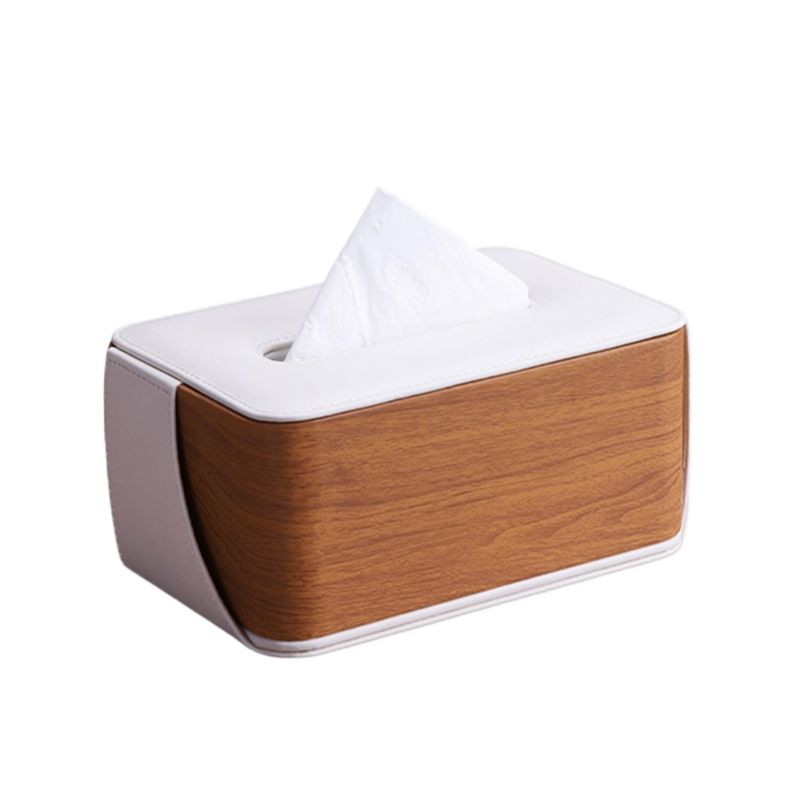 Tissue Case Creative Rectangular Leather Tissue Box Bottom Opening And Closing Desktop Napkin Facial Dispenser Tissue Dispenser