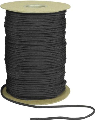 Rothco Nylon Paracord 550lb 600 Ft Spool, Black