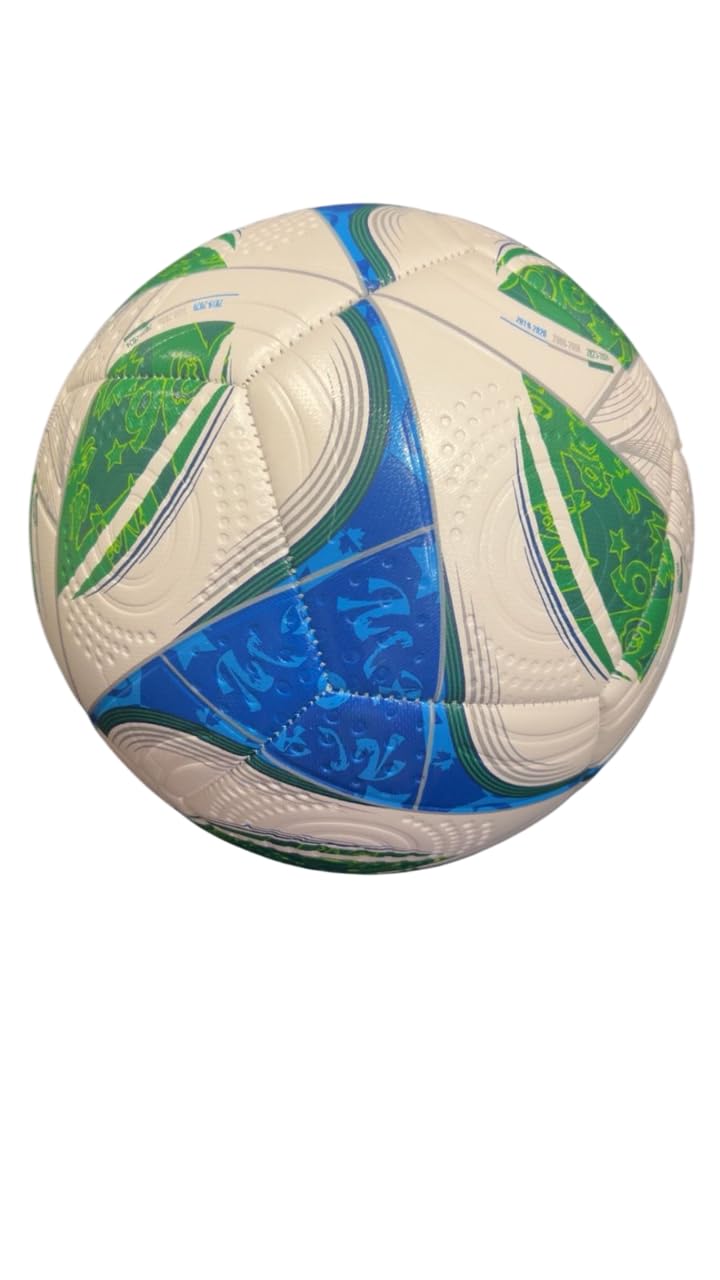 Littla Professional Soccer Ball, Premium Match Football with Enhanced Grip, White, Blue and Green Design, Competition Grade Training Ball-image-18