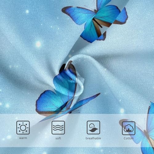 Toddler Girl Panties, Blue Butterflies Wings Cotton Girls Underwear, 2–8 Years3