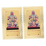 TOYZFRIENDY 2個 一般 文殊 青銅 カード 太歳 幸運 カード お守り 祝福 中国語 一般 太歳 水歳 お守り 中国語 運勢 富 お