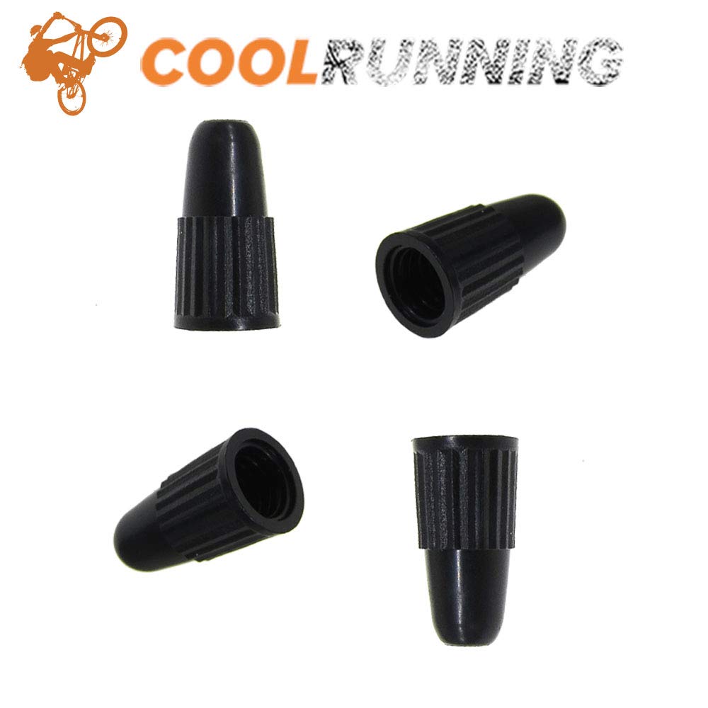 Black Plastic Presta Valve Caps - Pack Of 25, 50, Or 100 For Road Bike Valves