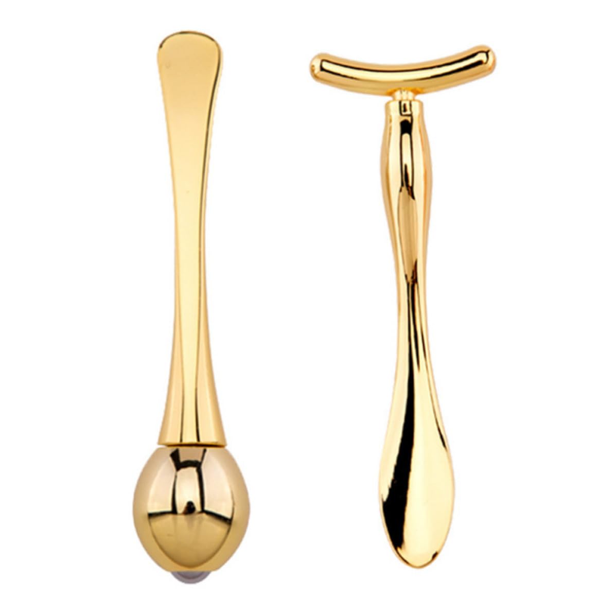 Rodillo Compacto de Zinc Ojos Masaje de para Dorado de Aleación y Funcional para Reducir Edema Kit Adecuado de Cuidado Facial para Mujeres