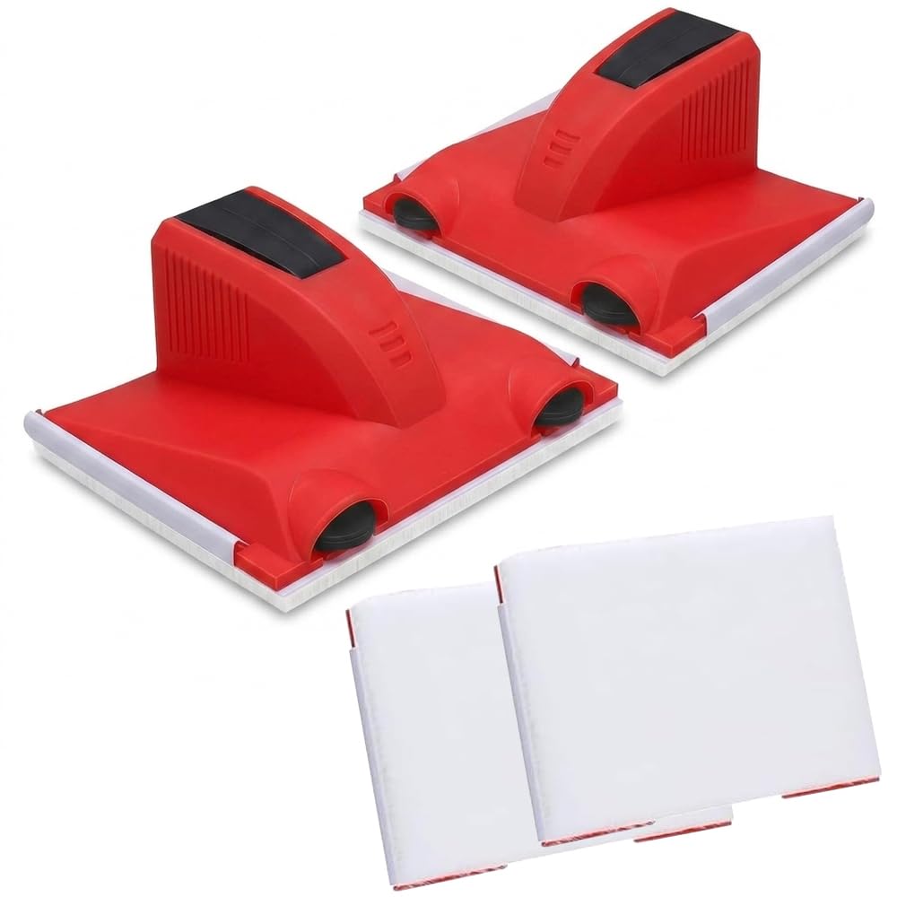 2-Pack Paint Edger Tool with Cutting in Paint Brush + Paint Pad for Walls and Ceilings, Flat Edging for Latex Painting, DIY Painting Tools