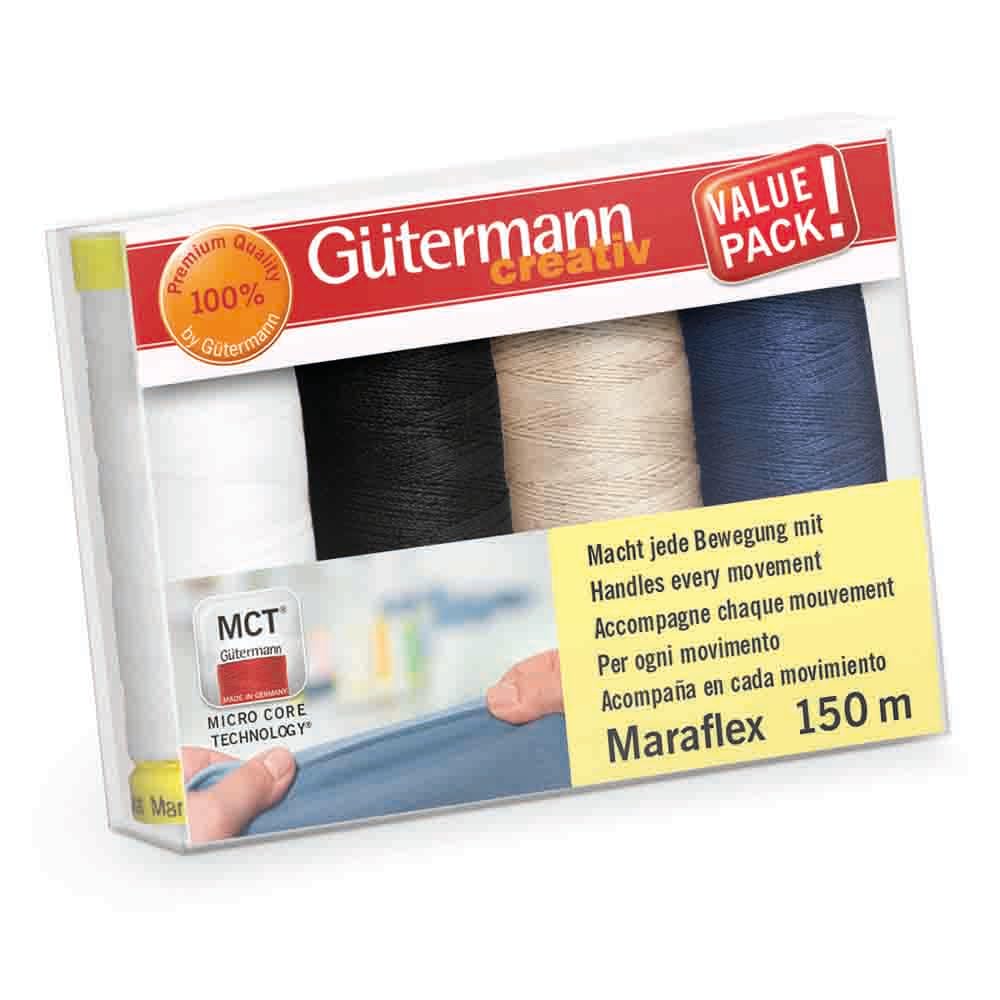Filo Elastico Gütermann Maraflex - 150 Metri Grigio | Per Cuciture Stretch E Overlock | Alta Elasticità - Foto 2