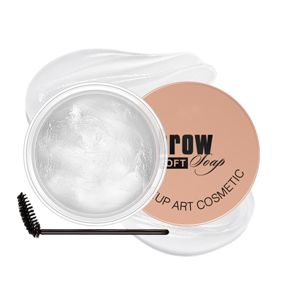 Soap Brows Kit,1Pcs/Set Eyebrow Freeze Styling Wax,Waterproof Long-lasting Eyebrows Enhancer Shaping Clear Tint Gel, Eye Brow Makeup Balm Pomade Cosmetics (1pcs 05#)