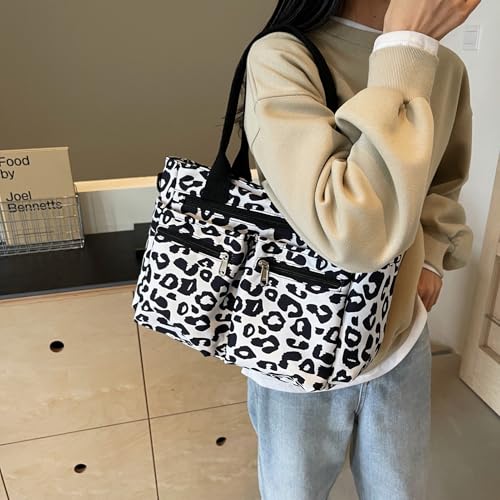 Bolso Tote estampado de leopardo para mujer miniatura 2