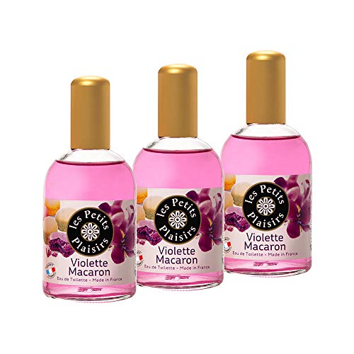 SPBH Groupe Berdoues - Violette Macaron, eau de toilette, vaporizador, 110 ml, lote de 3