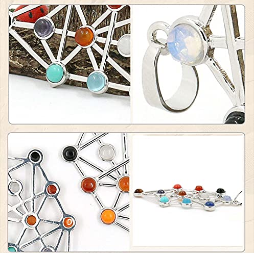 The Qabalistic Tarot Tree of Life Pendant Jewish Kabbalah Necklace Healing Energy Gemstone Talisem2