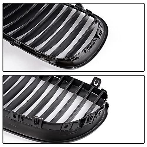 Grille de calandre noir lustré pour BMW E60 E61 Berline et Break de 2003 à 2009 - 2