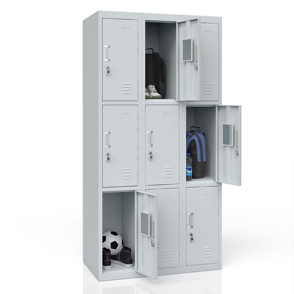 Armoire de vestiaire métal 9 Compartiments