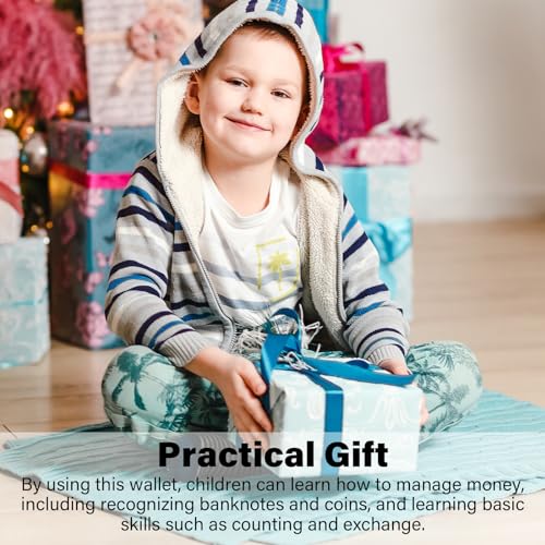 Image of AI-DEE RFID Trifold Canvas Outdoor Sports Wallet for Kids - Front Pocket Wallet with Magic Sticker