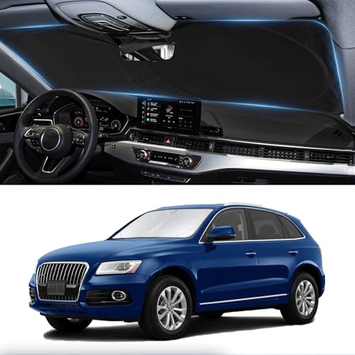 Custom fit Audi Q5 Windshield Sunshade for 2014 2015 2016 2017 Audi Q5/SQ5, Sportback SUV Shades...