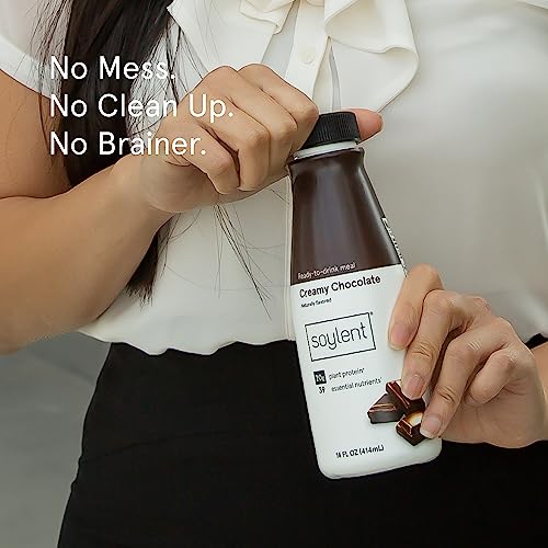 Image of Soylent Meal Replacement Shake, Banana Split Variety Pack, Contains 20g Complete Vegan Protein, Ready-to-Drink, 14 Fl Oz (Pack of 12)