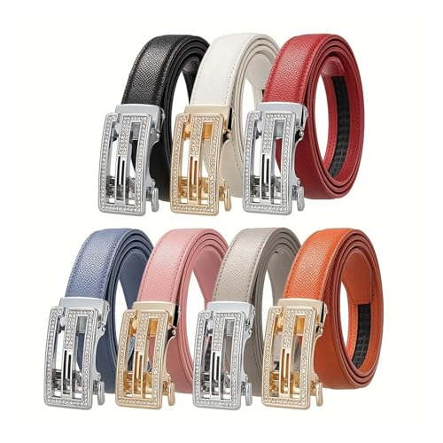 Women's alloy automatic buckle ultra-fine fiber hollow waist belt casual jeans decorative waist chain fully equipped design2