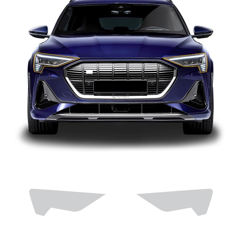 Adesivi per carrozzeria Pellicola protettiva trasparente in TPU anticollisione per fari, per AUDI E-TRON 2019-2023