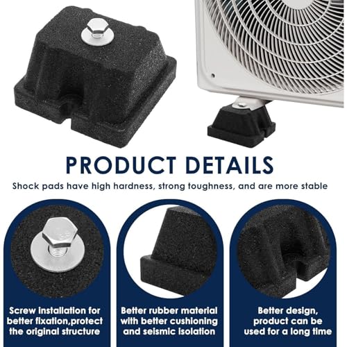 Almohadillas antivibratorias para eliminar vibraciones en paredes de soporte mini split 7