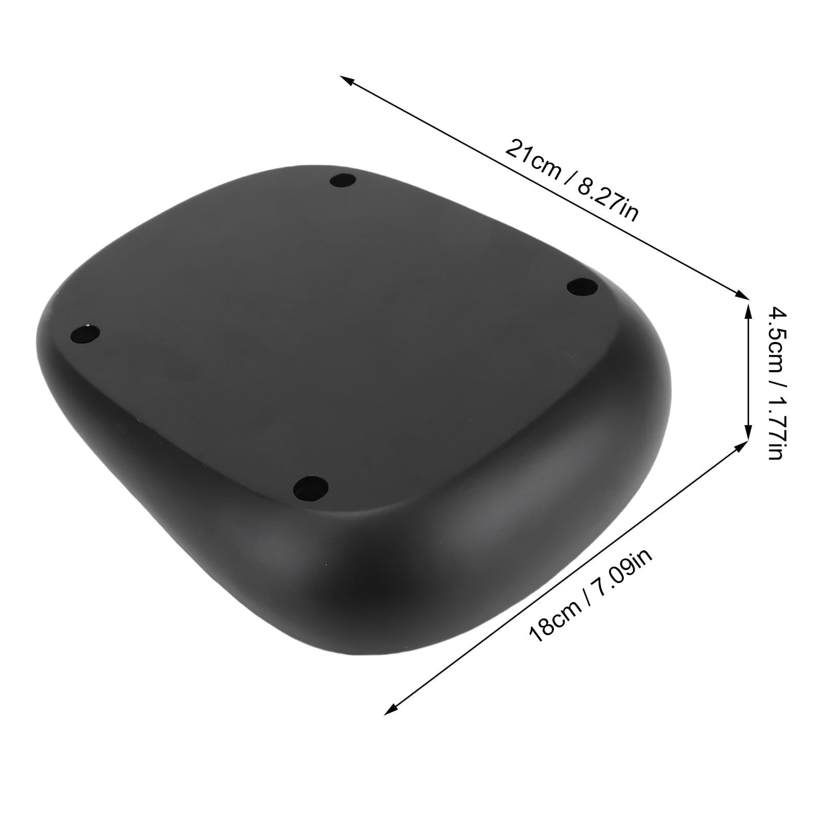 Annadue Stojak na Głośniki Stacjonarne do LS50 Wireless II, Metalowa Pochylona Podstawa, Kąt 15 Stopni Zapewniający Optymalny Dźwięk, Antypoślizgowe Warstwy Ochronne, Redukcja Wibracji, (BLACK)