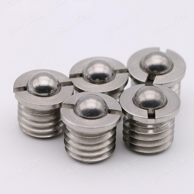 2pcs stainless steel ball plunger pin dowel screw flange type pressed thread positioning beads pins plungers dowels screws FBPJS - ( Diameter: FBPJ12)