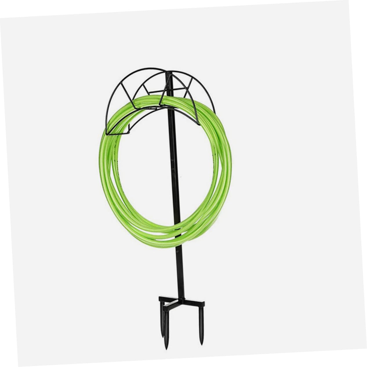 Gatuida Soporte de Manguera de Hierro Negro, Portátil y Desmontable | Estructura Metálica, sin Herramientas, Resiste Viento y Lluvia, para Actividades al Aire Libre y Viaje