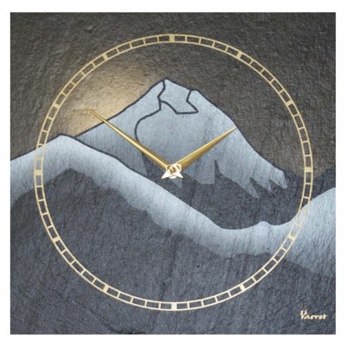 Vaerst 1169 - Orologio da Parete in Ardesia