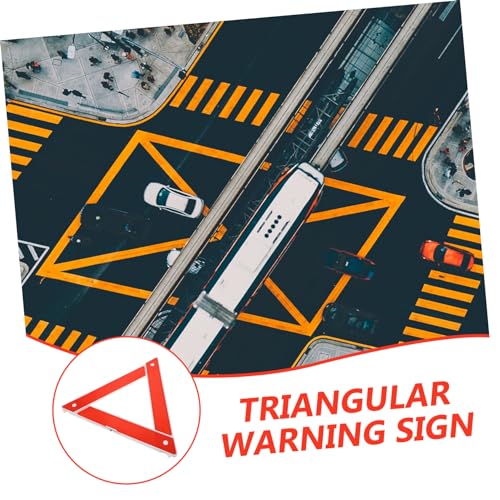 Triángulo de advertencia plegable para emergencia vial miniatura 3
