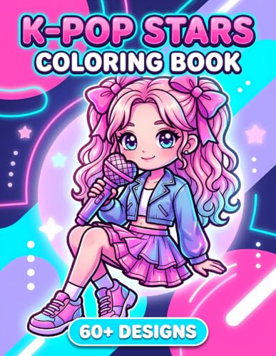 K-Pop Coloring Book: Over 60 Fun Pages Featuring Cute Characters, Stylish Looks, And Modern Performance-Inspired Designs For Young Fans image 2