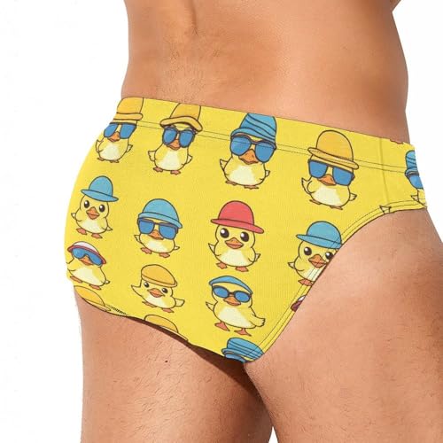 Cute Funny Ducks Men's Swim Brief Sexy Bikini Swimwear Swimsuit Trunks Bathing Suits3
