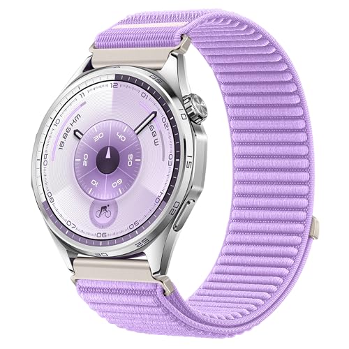 Image of XMUXI One Click 22mm Watch Band Compatible with Huawei Watch GT7 GT6 /GT5 /GT4 /GT3 /GT2 46mm Strap Quick Release 22mm for Forerunner 265 /255 /Venu 4 45mm /Venu 3 /Venu 2 /Vivoactive 4,Bip 6 Nylon Bands