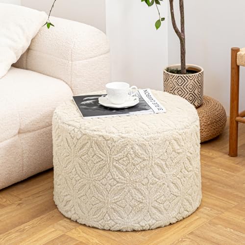 Plush Multi-Functional Ottoman Pouf – Ergonomic Ottoman Foot Rest with