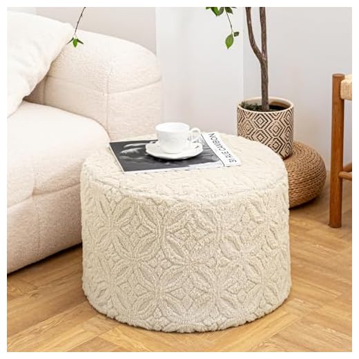 Ergonomic Plush Ottoman Footrest