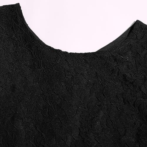 Girls Lace Dress 7-14 Years Sleeveless Floral Party Dress for Birthday/Special Occasion3