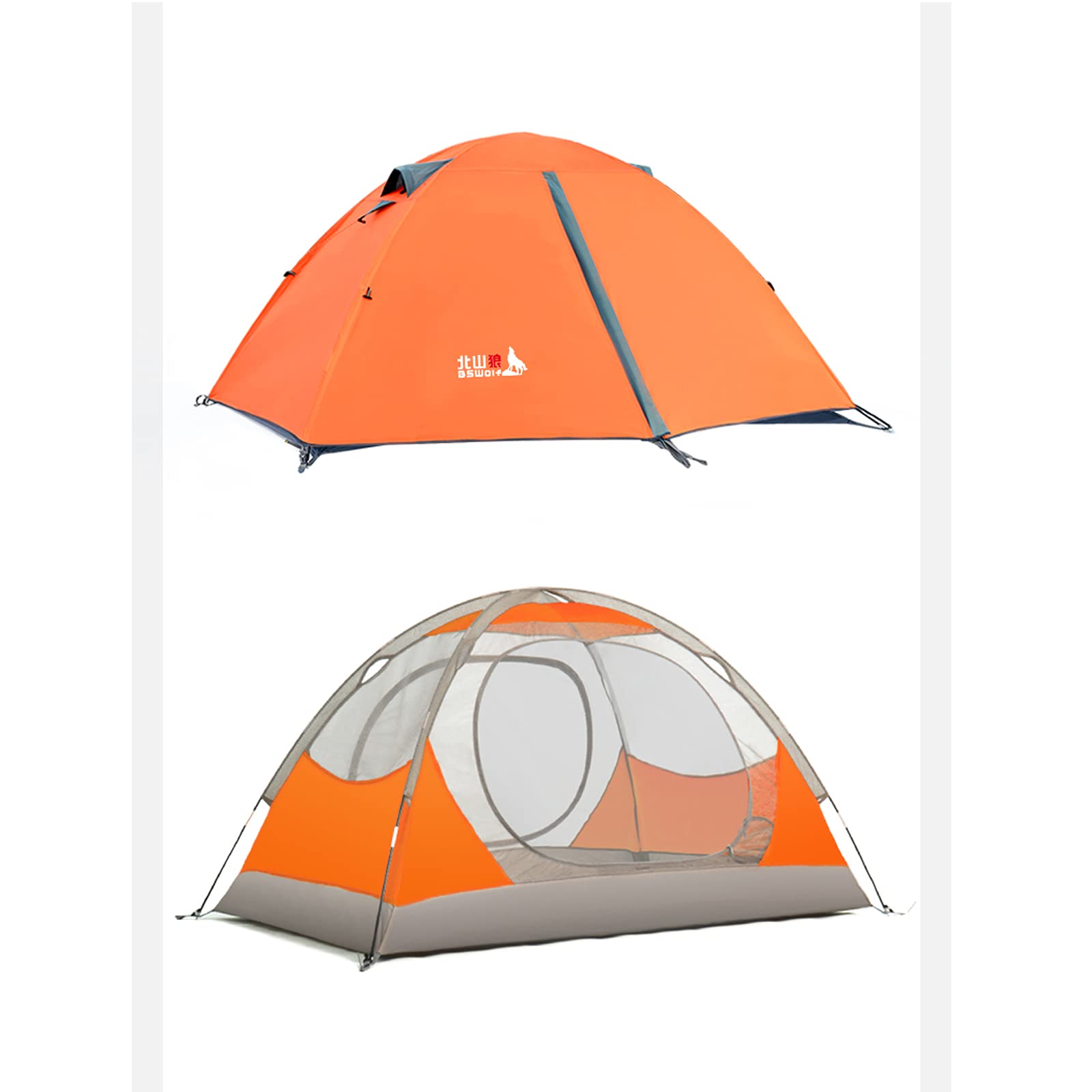 Tenda Campeggio 2 Posti con Prova di Vento And Impermeabile, con Borsa per Il Trasporto Facile da Montare, Tende Fit per Campeggio, Escursioni, Arrampicata,