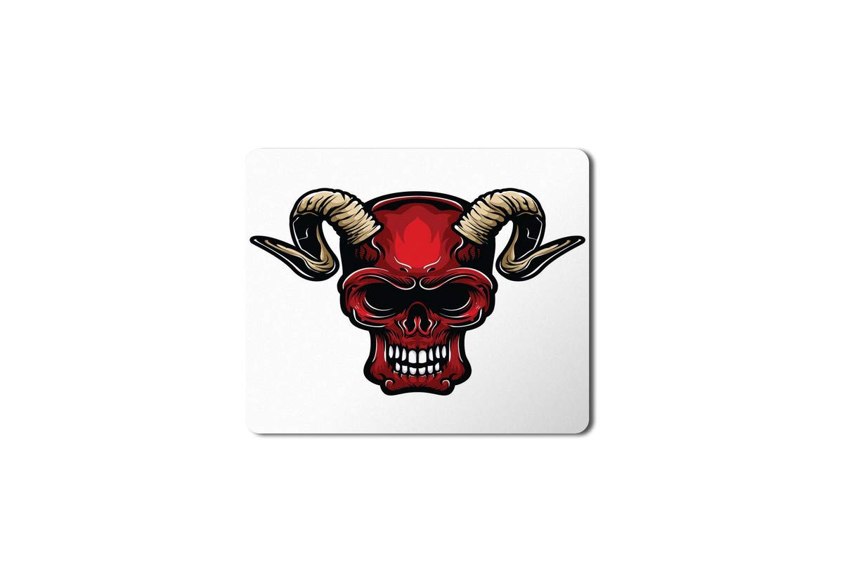 5 Ace Anti Skid Animated rud Bull Skull Printed Designer Speed Mouse pad for PC/Laptop |7x8.5 Inches