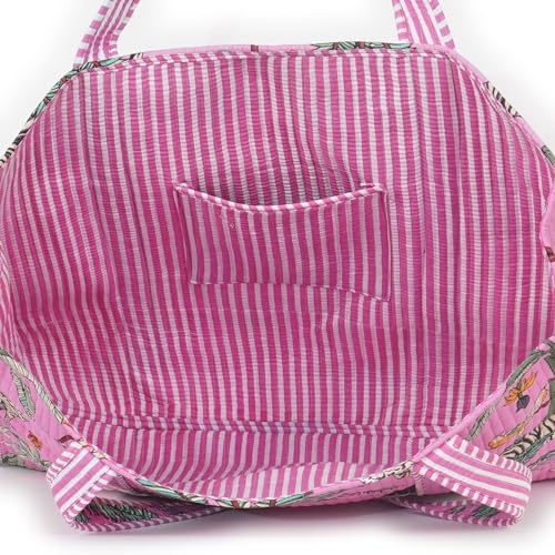 Image of Marubhumi Women Lightweight Travel Bag Purse Cotton Shoulder Tote Bag For Shopping Grocery & Beach Bag