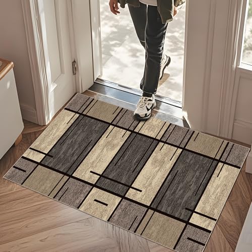Long tapis de couloir cuisine et entrée lavable en machine 40x60