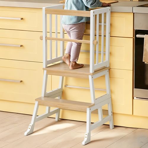 COSYLAND Kids Kitchen Step Stool, Toddler Standing...