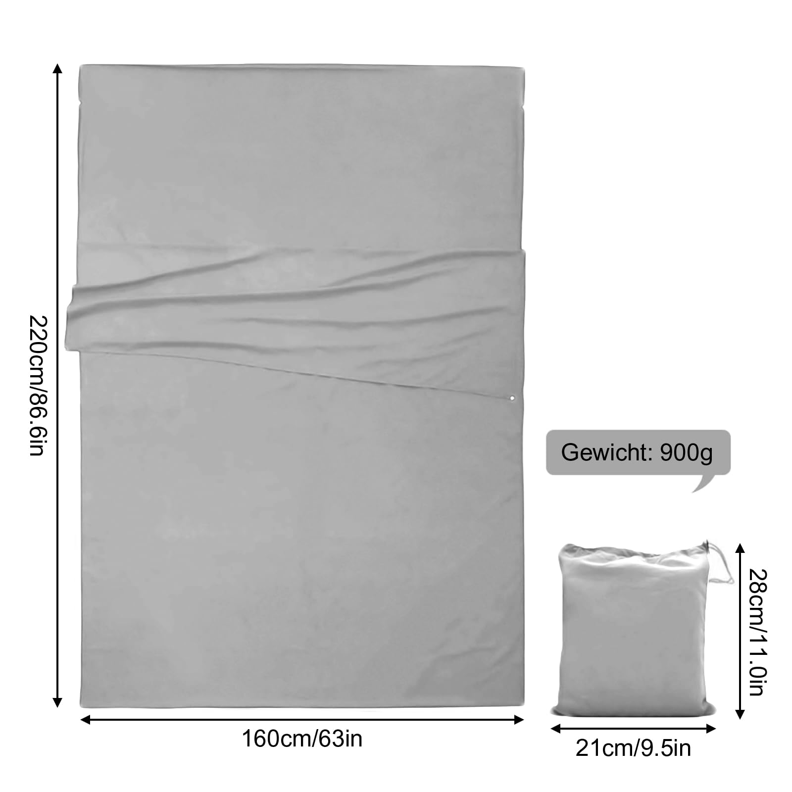 Draps de Sac de Couchage, draps de Sac de Couchage de Camping en Coton, Sacs de Couchage pour Adultes, Ultra légers, Parfaits pour Les Voyages, Le Camping et la randonnée