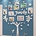 3D Adesivi Murali Family Albero Adesivi Adesivo da Parete Forma di Albero Murali Cornici Porta Foto Sticker Decorazioni per Soggiorno Foglie Photo Adesivo Murale Parete Wall Sticker