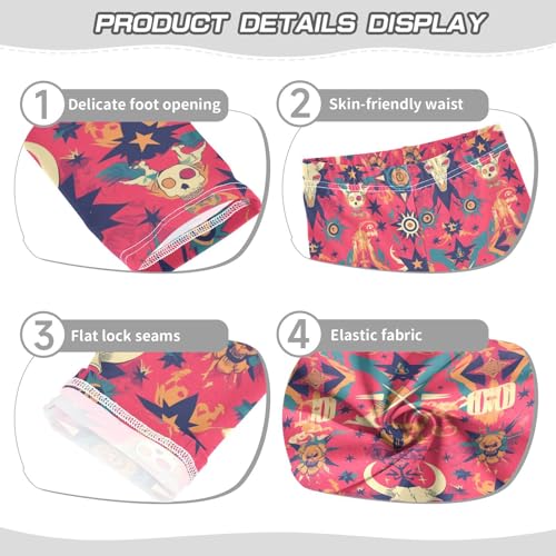 Rainbow Polka Dots Kids Baby Girls Active Leggings Soft Full Length Athleisure Pants Exercise3