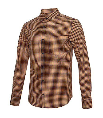 NUTEXROL Camisa Formal de Hombre Camisa a Cuadros Clásica y Ajustada de...