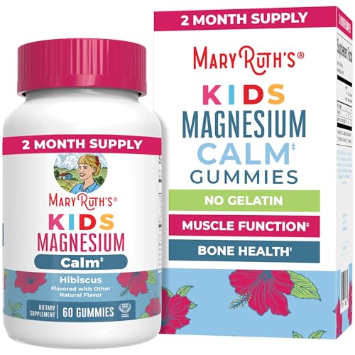 Image of Kids Magnesium Citrate Gummies by MaryRuth's | 2 Month Supply | Sugar Free | Calm Magnesium Gummies for Kids 2+ | Bone Health | Calcium Absorption | Essential Mineral | Vegan | 60 Count
