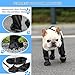 BECROWM Waterproof Dog Boots, Dog Paw Protector for Small Medium Dogs, Adjustable Dog Boots Pet Shoes for Outdoor Walking Soft Dog Shoes Pets Paws Protector (Black, New-M)