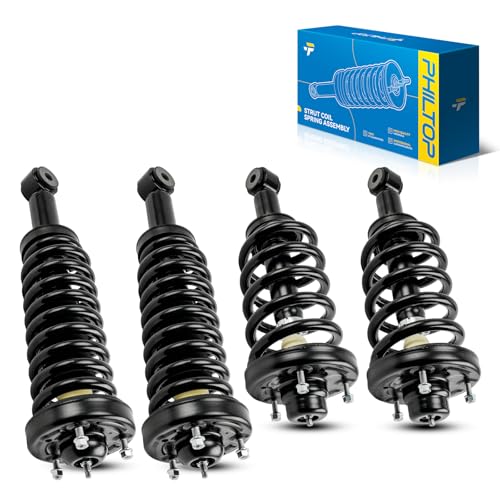 PHILTOP Front Rear Struts Assembly for 2007-2013 Expedition/Navigator (119.0 Wheelbase), ...