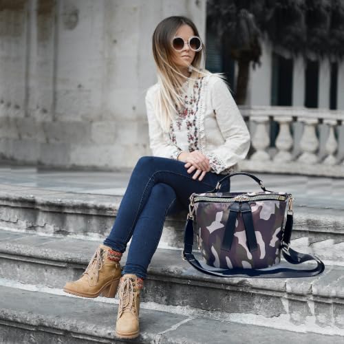 Image of Women's Crossbody Bag - Soft Cloth Shoulder Bag, Lightweight Waterproof Purse, Stylish Slash-Proof Casual Bag