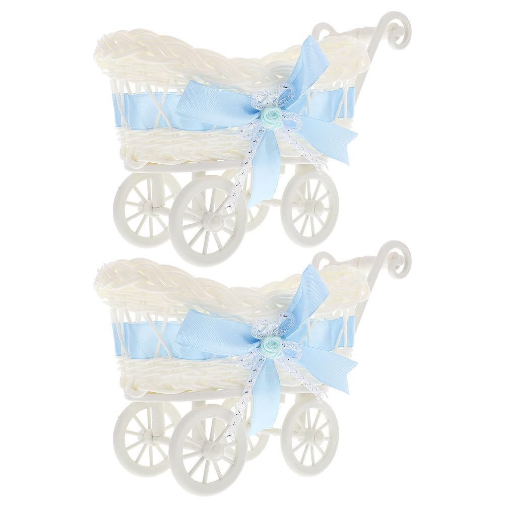 Panier tissé en rotin haut de gamme pour décoration de cérémonie de mariage raffinée