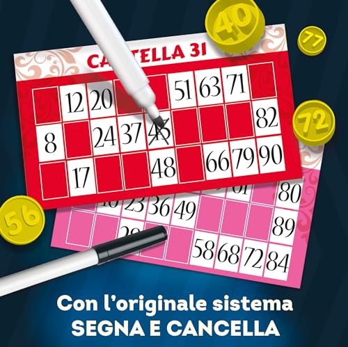 Liscianigiochi 56996 - Ludoteca Tombola Schilder und Löschen, Mehrfarbig, 6 Jahre +