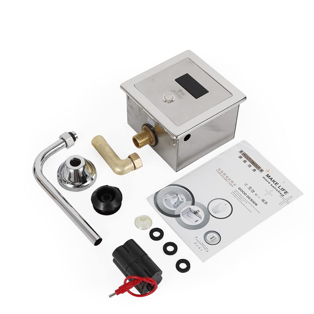 Automatischer Sensor Urinalspüler Automatische Induktion WC-Urinal-Spülventile Automatik Sensor Urinal Druckspüler Wandmontage Infrarot Armatur Urinalbecken Spülventil Urinalspüler für Toiletten